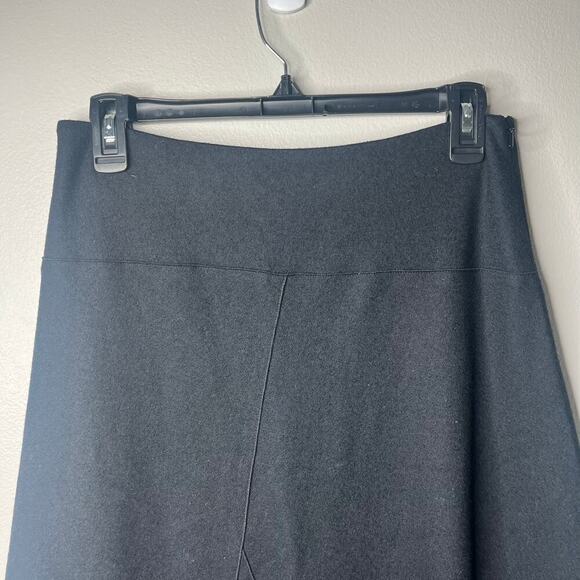 Vince Black Paneled Asymmetric Midi Wool Skirt Sz 2 Minimalist Witchy Whimsigoth - Picture 5 of 13
